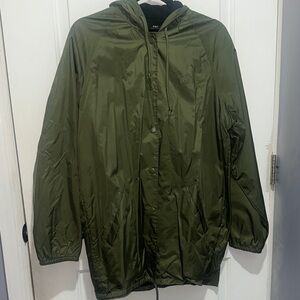 Obey Olive Green Hooded Bomber Jacket